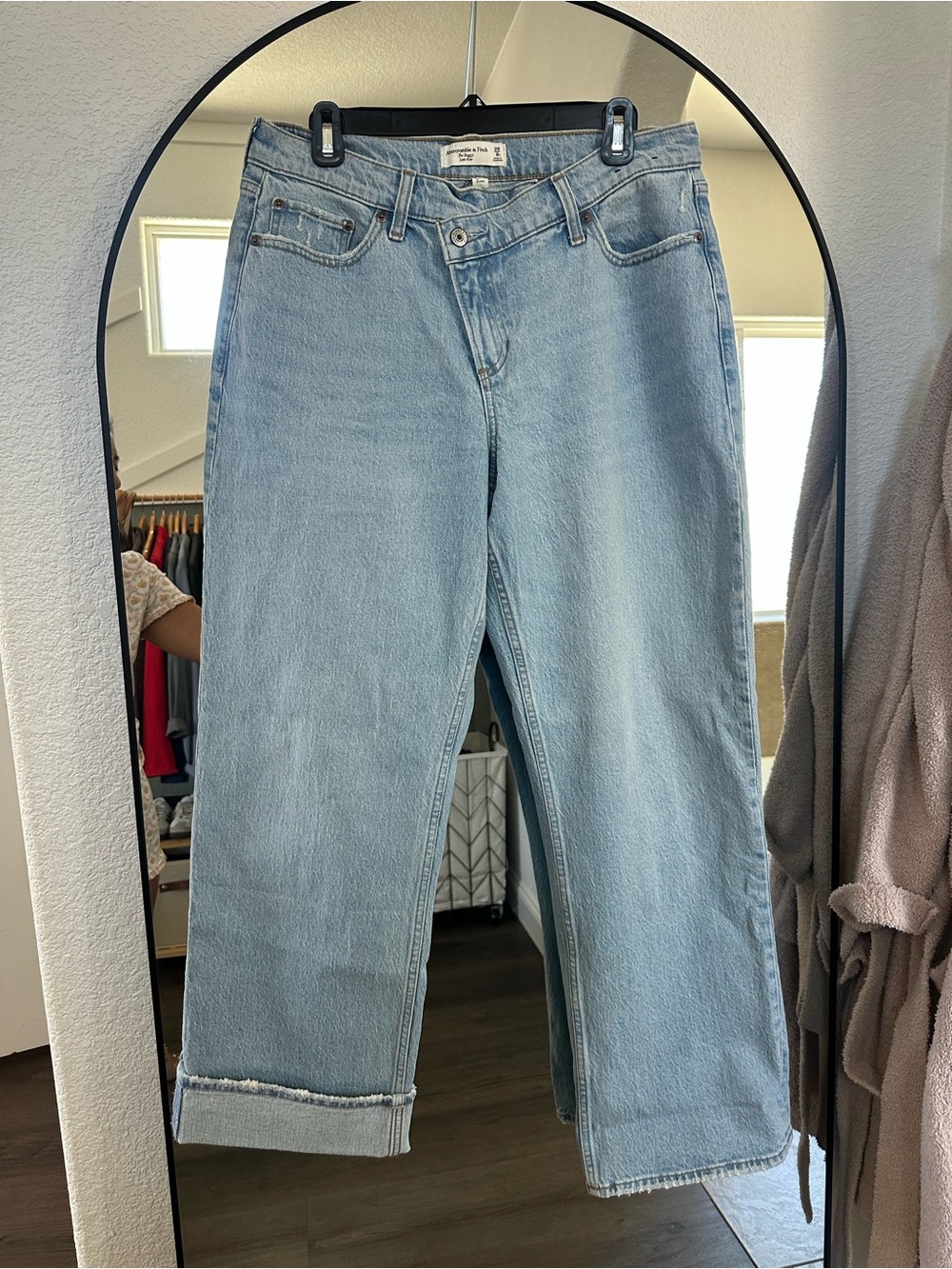 Light Blue Women's Straight Leg Jeans